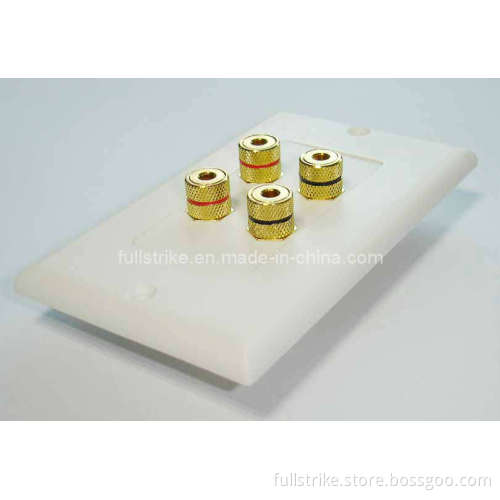 Speaker Wire Banana Jack Wall Plates